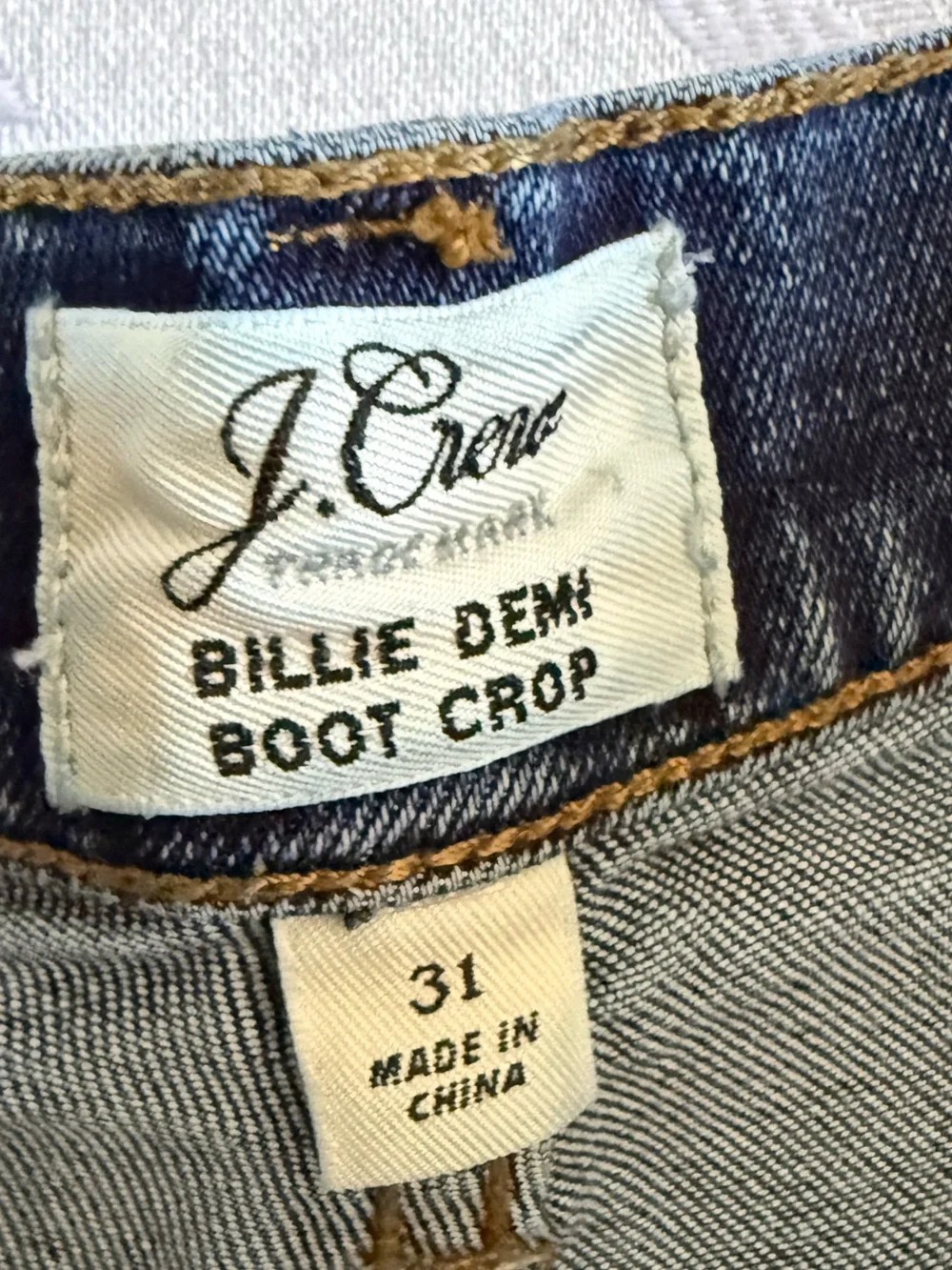 J. Crew Billie Demi Crop Denim Jeans